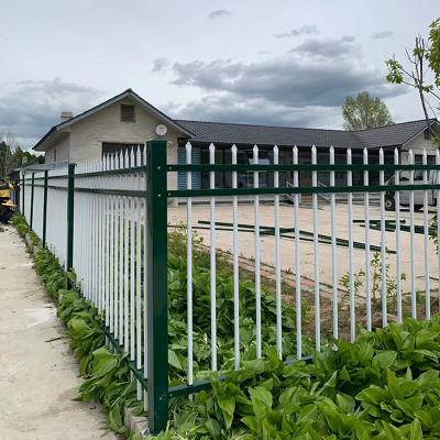 China Easily Assembled Wrought Iron Steel Fence with Zinc Panel Sport Fencing Metal Fence Panel for Outdoor Use for sale