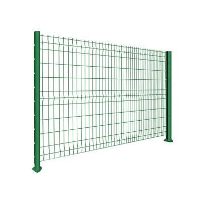 China Easily Assembled galvanized 3d curved fence mesh welded wire mesh fence with peach post For Security for sale