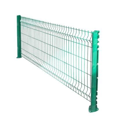 China Easily Assembled red black Outdoor Garden Fence 3d Security Fence With Peach Post for sale