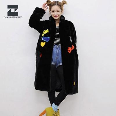 China Exquisite Anti-Shrink Faux Fur Cost Effective Woman Work Coat Long Winter Fur Coat for sale