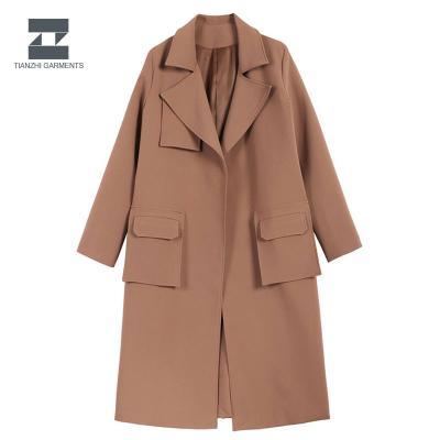 China China factory fashion design custom lady trench coat anti-shrink for sale