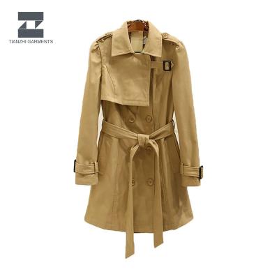 China Alternative Anti-Shrink Women's Belt Winter Classic Ditch Coat for sale