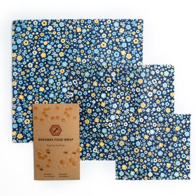 China Viable Storage Wrap Reusable Food Grade Beeswax Wrapping Paper Food Grade Bees Wax Tissue Beeswax Wrap Factory Price for sale