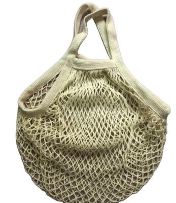 China Various Styles Sustainable Cotton Mesh Bag Drawstring Mesh Cotton Bag for sale