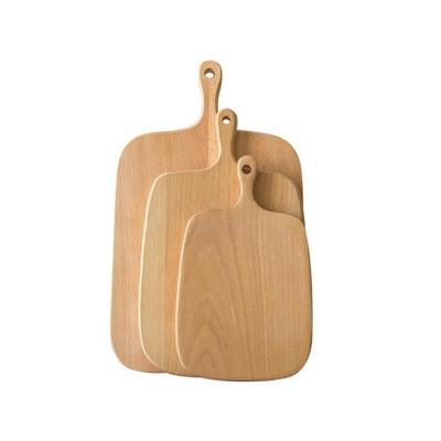 China natural & Wholesale Natural Wooden Logo Handcrafted Solid Bread Beech Health Engraved Chopper Set For Restaurant for sale