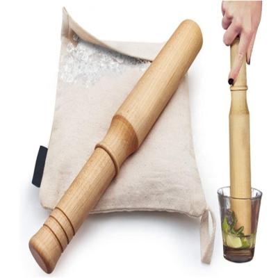 China Sustainable Hot Selling Amazon Mojito Durable Messy Person With Hardwood Handle, Perfect Bar Tool For Lemon Weed for sale