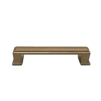 China Modern Square-Shape Aluminum Handle For Furniture Kitchen Drawer Cabinets Handle Gold Modern Elegant for sale