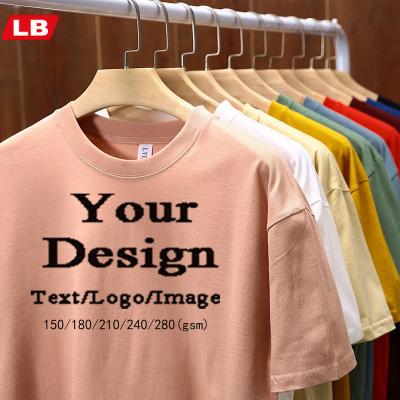 China 2022 Wholesale Men Women Anti-Wrinkle 100% Cotton Unisex T-shirt Printing Logo T Shirt Sublimation Blanks Custom Printing White Tshirts for sale