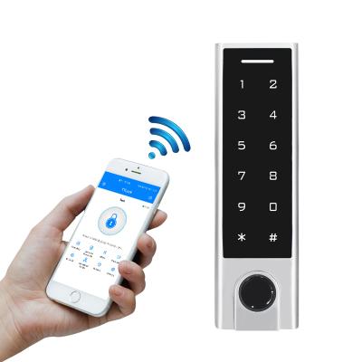 China Time Attendance TTLock APP Fingerprint 13.56MHz High Frequency RFID Access Control Reader Standalone Blue Tooth Door Access Biometric Reader for sale