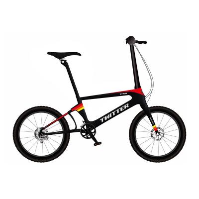 China Carbon Twitter Bicycle Factory 22 Inch 22 Speed ​​Carbon Fiber Folding Hybrid Bike for sale