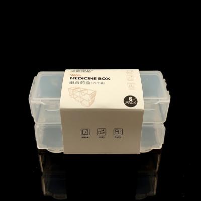 China Portable Medicine Assembly Kit Combination pp Plastic Box Medicine Box Pill Case YGP-807 for sale