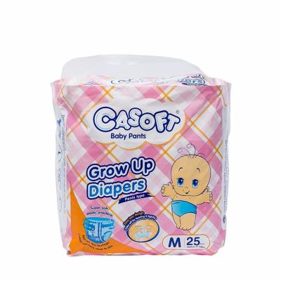 China Disposable Factory Wholesale Low Price Printed Soft High Absorption Pull Up Diapers Baby Training Pants for sale