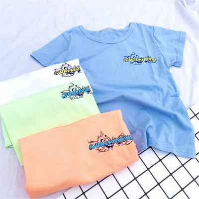 China Boutique Clothing Designed Kids Wear Baby Boy Clothes bear printing Children Summer Shirt For Baby cotton Wholesale short sleeve for sale