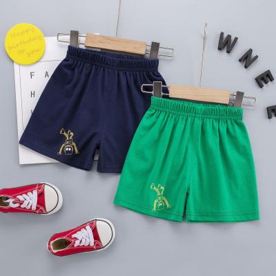 China Custom Unisex Kids Short pants Cotton Baby Boy wholesale summer Pure color children Casual Cartoon for sale