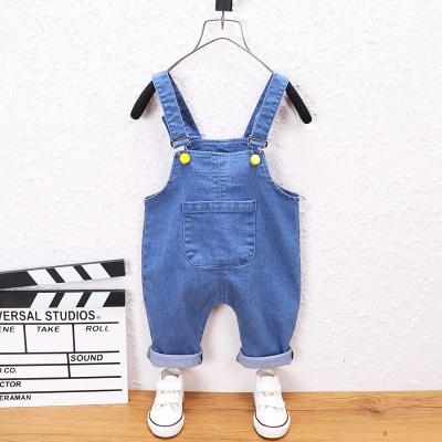 China Children's clothing 0-6 children's cartoon clothing boy cowboy braces trousers children's clothing girls wear spring and summer for sale