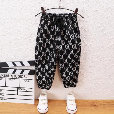 China Baby clothes custom-made boys and girls loose and breathable Capri Pants Spring and autumn print children's casual cute cartoon for sale