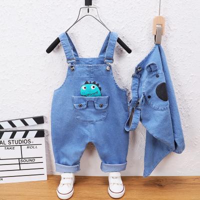 China Children's clothing 0-6 children's cartoon clothing boy cowboy braces trousers children's clothing girls wear spring and summer for sale