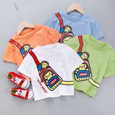 China 100%Cotton Baby Clothing Boy Clothes Summer Kids Wear Short Sleeve T-shirts For Baby Wholesale for sale