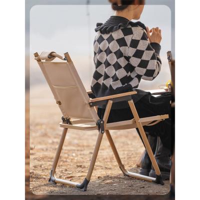 China Modern Stackable Portable Camp Kermit Chair Wood Camping Chair Picnic Outdoor Folding Chair for sale