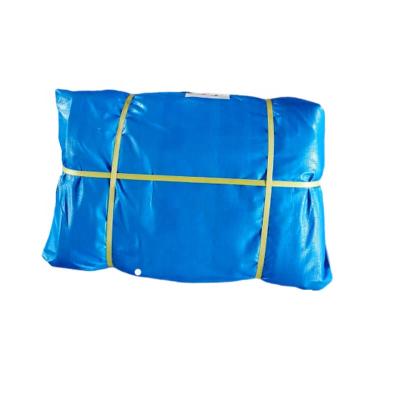 China Double sided 5*16m, 7*12m heavy duty blue truck cover waterproof pe tarpaulin tear-resistant covers for sale