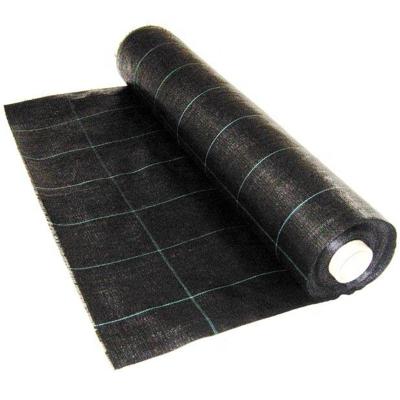 China Housing 4ft x 100ft 90g/m2 pp woven fabrics with UV stabilizer, weed control mat rubber, weed barrier for sale