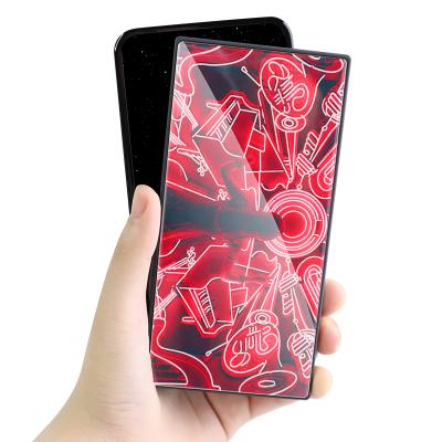 China Full printing 5000 mah tempered glass powerbank 2021 support fast charging luxury slim power bank thin promotioal RoHS power bank, power bank Shenzhen for sale