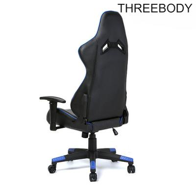 China Sistema negro y azul de Seat que compite con de la silla ergonómica del juego de apoyo lumbar en venta