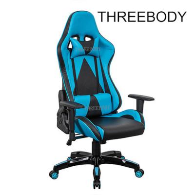 China Racing Style High Back PU Leather Office Gaming Chair Ergonomic Style Swivel Chair Headrest Lumbar Support for sale