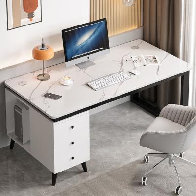 China Simple Office Desk Cabinet Integrated Desktop Computer Table With Main Unit for sale