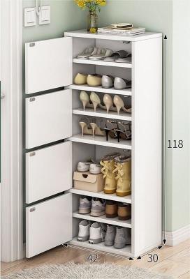 China Multi-Layer Large-Capacity Dust-Proof Home Entrance Shoe Cabinet for sale