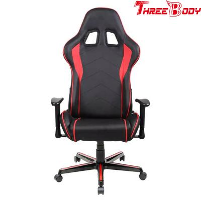 China Capacidad de cargamento ajustable 350lbs de la alta del ordenador de Seat del juego de la silla de la PU altura trasera del cuero en venta