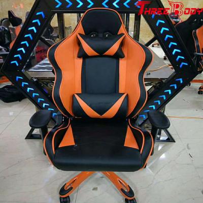 China Altura de alta densidad portátil de la espuma de la silla del juego que compite con ajustable para la protección lumbar en venta