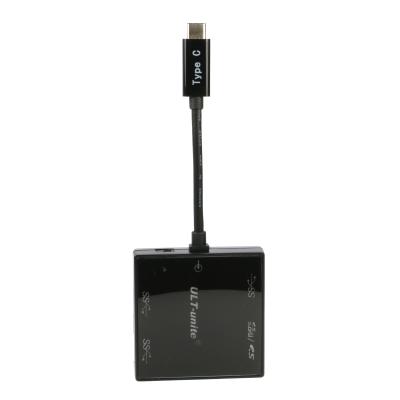 China USB 3.1 Type C Card Reader 5Gpbs Multi-Function USB 3.0 Hub And Micro SD TF Card Reader Fo for sale