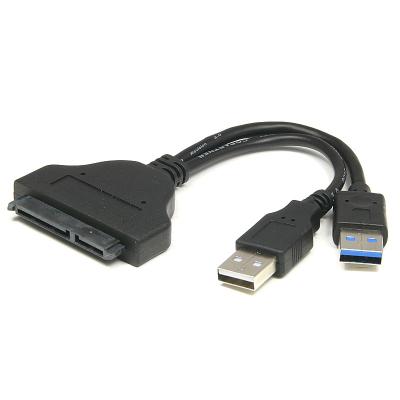 China USB 3.0 Male To SATA Female Adapter With USB2.0 Power Supply Cable For Hard Disk Drive HDD for sale