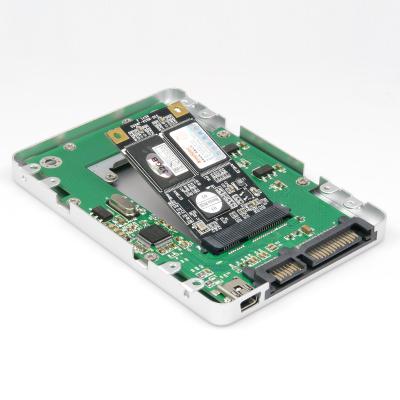 China Mini PCI-e mSATA to SATA + USB 2.0 Converter Adapter 2.5