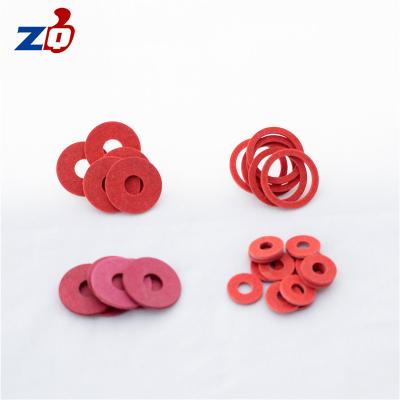 China High Temperature Resistance Vulcanized Paper Insulated Red Steel Paper Gasket for sale