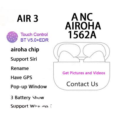 China 2021 New Active In-Ear ANC Noise Canceling Airoha 1562a Tws 5.0 Radio ANC Earbuds 3 Ship Wireless Earphone The Earphone True Air Pro for sale