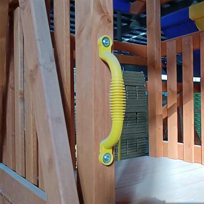 China Wholesale Plastic Railing Customization Kids Playground Handles Accessories Safety And Non-slip Yellow Plastic Grip for sale