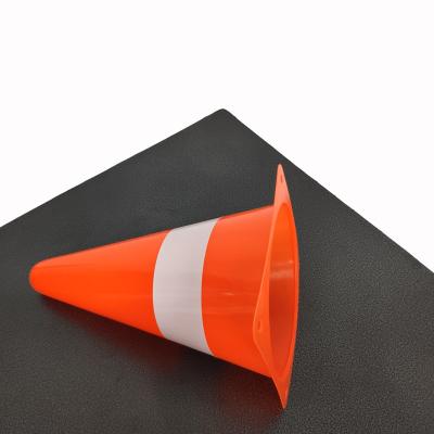 China Colorful PE Football Traffic Safety Soft Cones Cup Eco-friendly Training Material PP Colorful With Reflective for sale