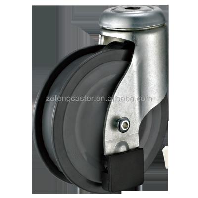 China Other Escalator Caster - Special Brake With PU Twin Wheel - For Shopping Trolley for sale