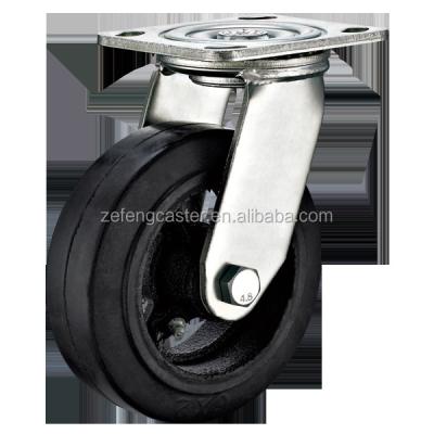 China High Load Situation Heavy Duty Rubber Caster Wheel for sale