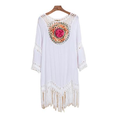 China Plus-Size Crochet White Breathable Women Wear, Dress Jacket Women Manufacturer for sale