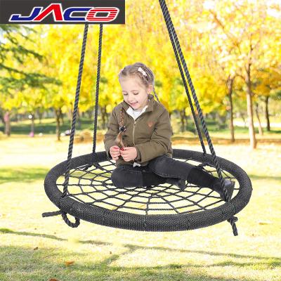 China JACO Outdoor Height Adjustable Children's Toy Outdoor Swings Chair New Bird's Nest Patio Swing Rope Weaving for sale