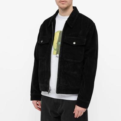 China High Quality OEM Logo Men's Plus Size Jacket Coat Corduroy Bomber Jacket Coat Custom Made Viable For Men for sale