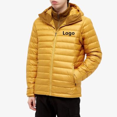 China OEM Custom Plus Size Mens Plain Stripper Hoodies Anorak Jacket Coat Winter Anti-wrinkle Down Hoodie For Man for sale