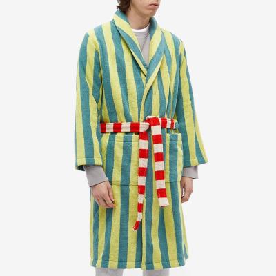 China Custom Logo OEM QUICK DRY Plus Size Mens Long Robe Cotton Towel Bathrobes Loungewear Wholesale For Men for sale