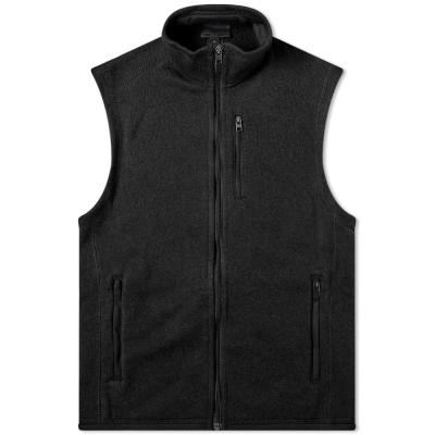 China custom oem logo men's Anti-wrinkle down waistcoat freestyle woolen fleece reversible waistcoat for men for sale