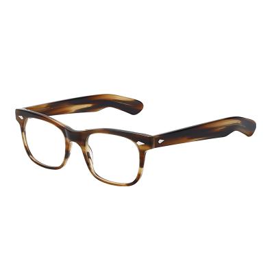 China Unisex Fashion Retro Vintage Design Acetate Glasses Frame Men Square Glasses Frame Optical Computer Eyewear Glasses for sale