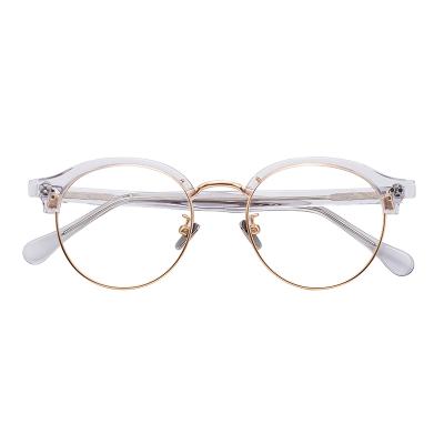 China Wholesale Clear Glasses Frames Acetate Retro Glasses Frames Acetate Optical Glasses for sale