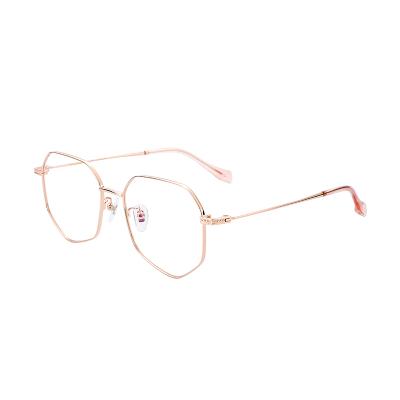 China 2021 Newest Fashion Retro Eye Glasses Reading Titanium Glasses Frame For Men for sale